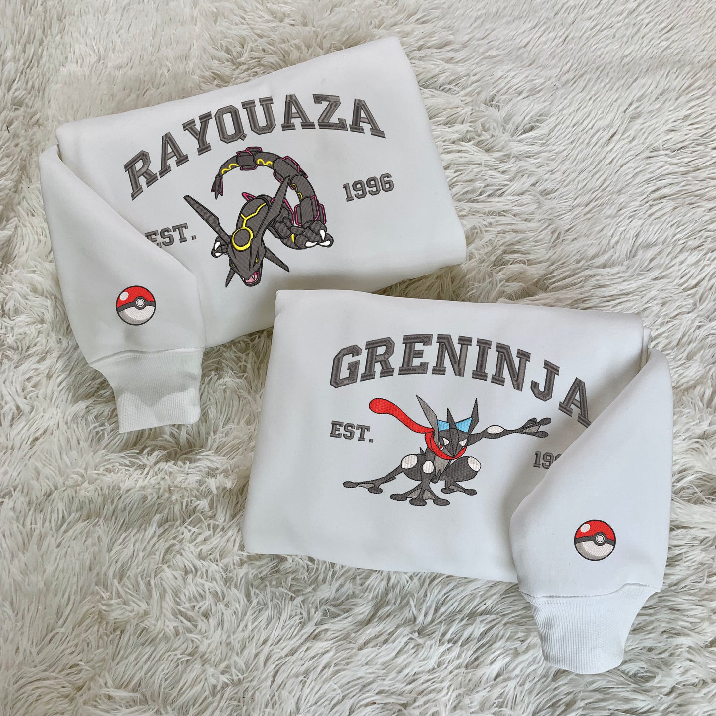 Pokemon Characters Embroidered Sweatshirt and Hoodie , Gift For Fans Pokemon