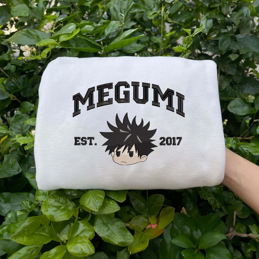 Jujutsu Kaisen Character Embroidered Shirt - Megumi Fushiguro